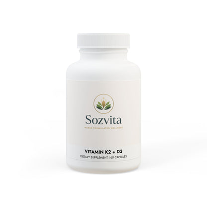 Vitamin K2 + D3 Supplement (60 Capsules)