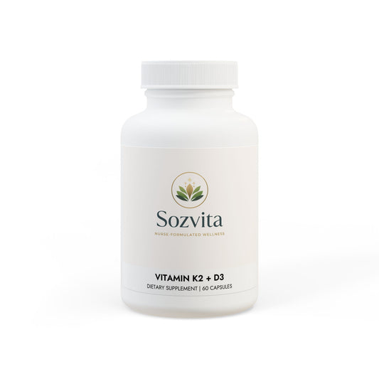 Vitamin K2 + D3 Supplement (60 Capsules)