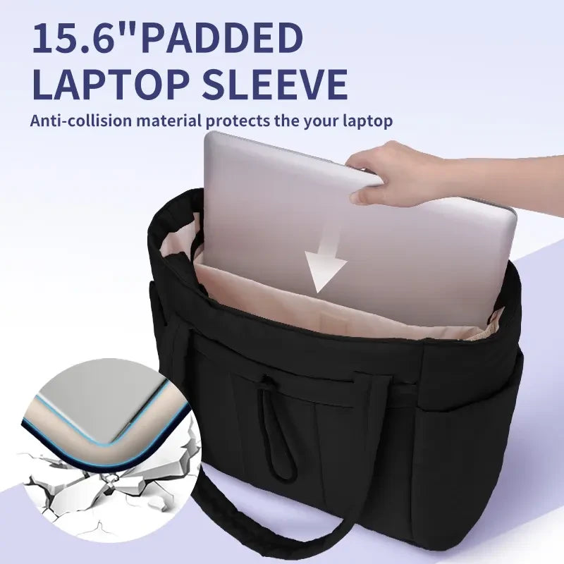 Quilted Puffer Tote Bag