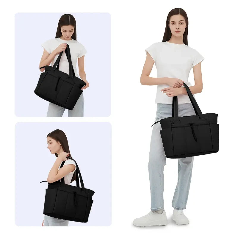 Quilted Puffer Tote Bag