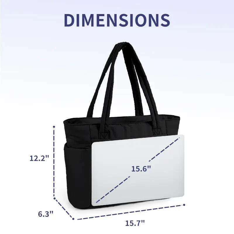 Quilted Puffer Tote Bag