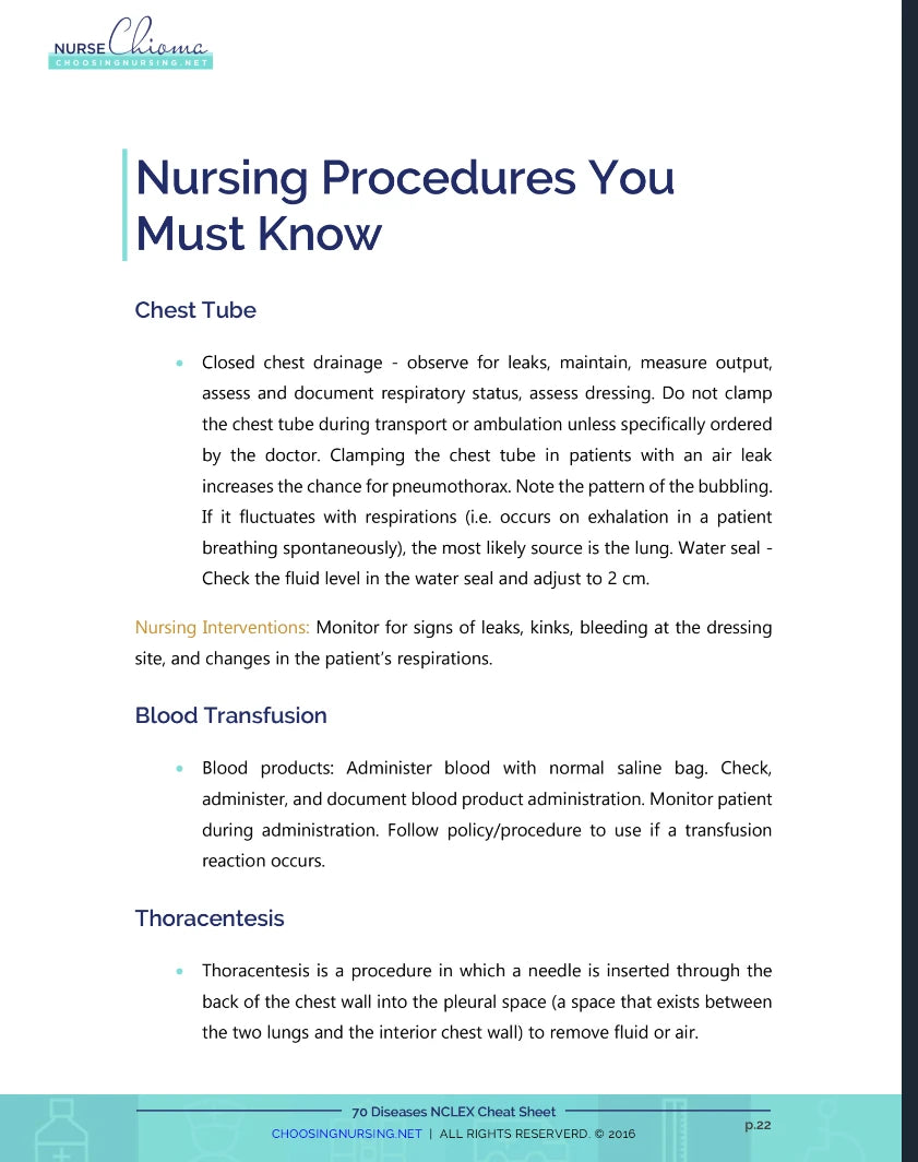 70 Diseases & Conditions NCLEX Cheat Sheet Book (100 Practice Questions) Color Edition + AUDIO COURSE