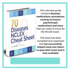 70 Diseases & Conditions NCLEX Cheat Sheet Book (100 Practice Questions) Color Edition + AUDIO COURSE