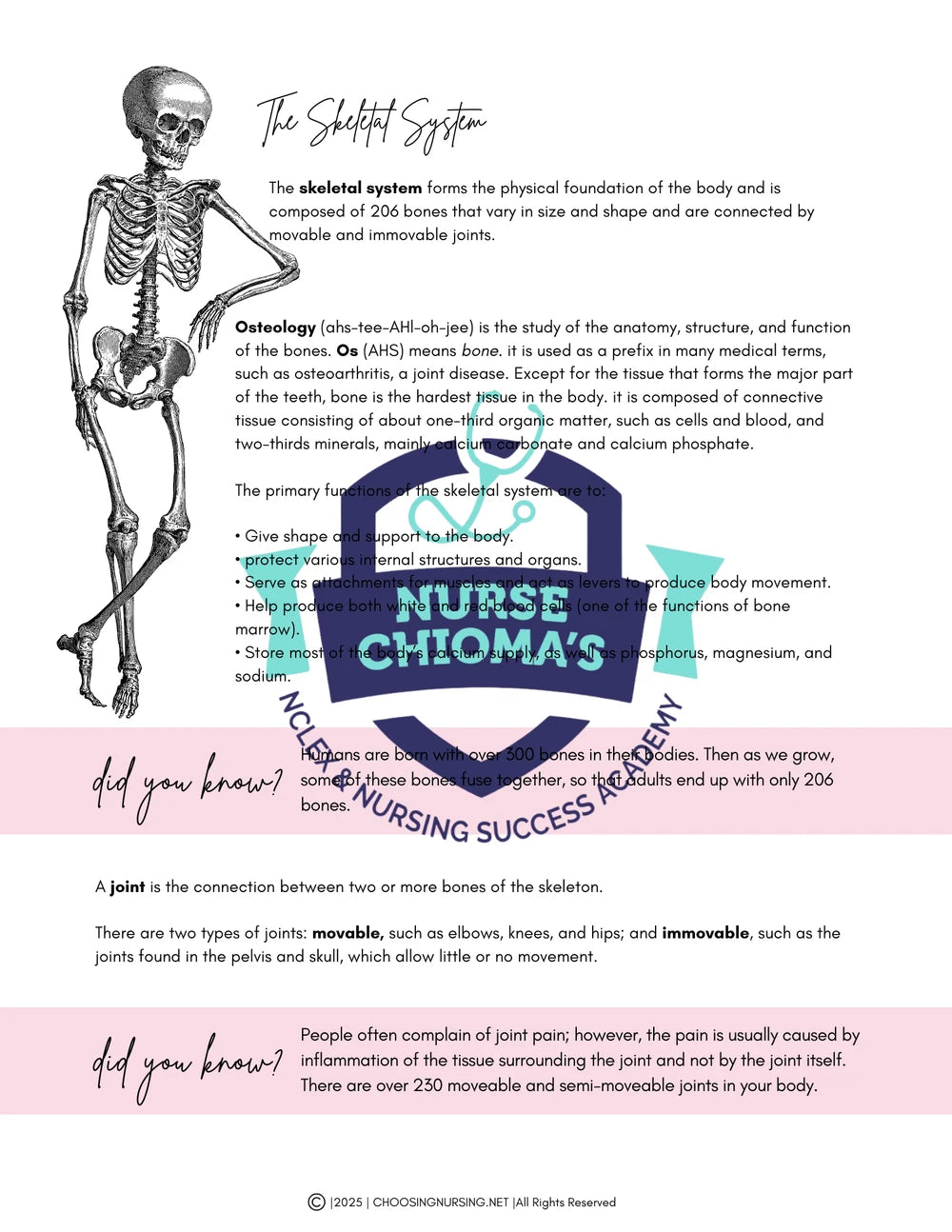 Anatomy and Physiology Student Handbook