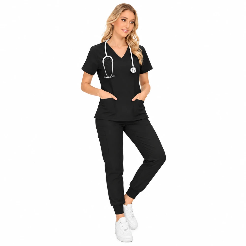 LuxeCare Performance Jogger Scrub Set