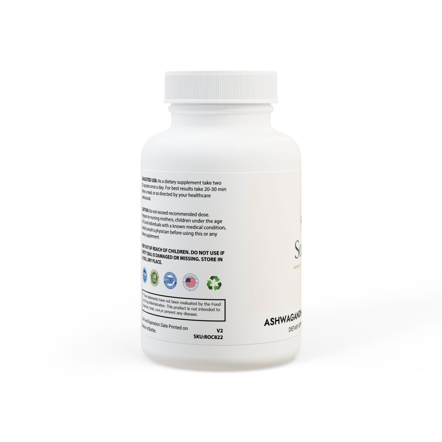 Ashwagandha and Black Pepper Supplement (60 capsules)
