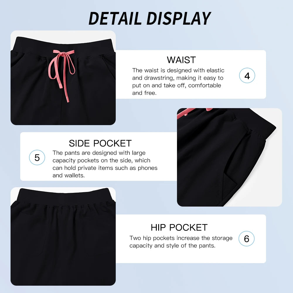 Medical Clothes Women Hospital Scrubs Set Operating Room Nursing Work Wear Doctor Nurse Surgical Accessories Dentistry Uniforms