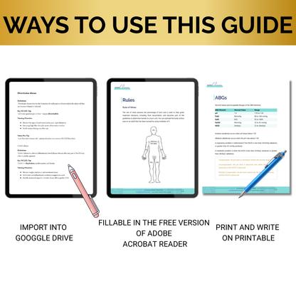 The 70 Diseases and Conditions NCLEX Cheat Sheet -Digital Email Download