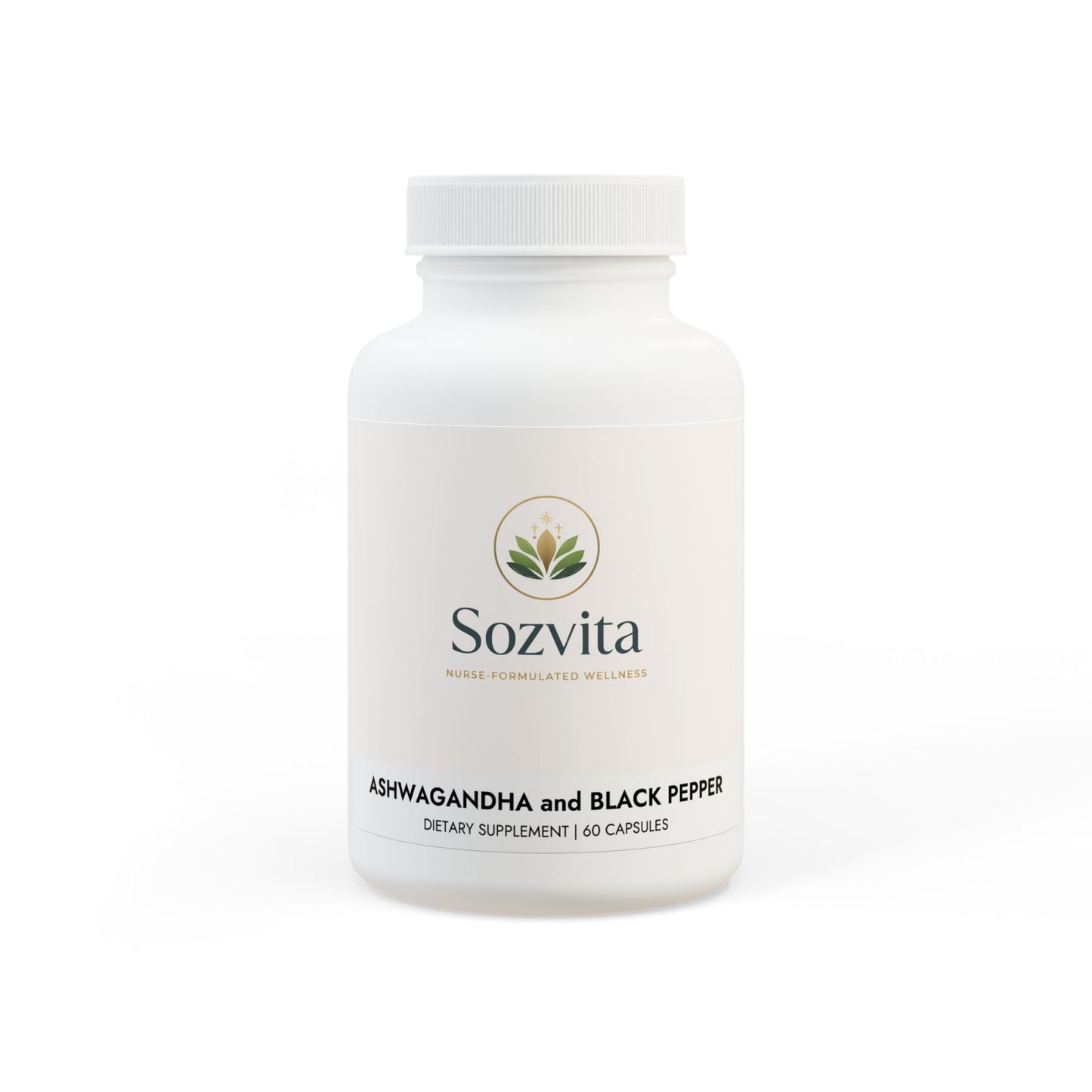 Ashwagandha and Black Pepper Supplement (60 capsules)