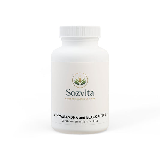 Ashwagandha and Black Pepper Supplement (60 capsules)