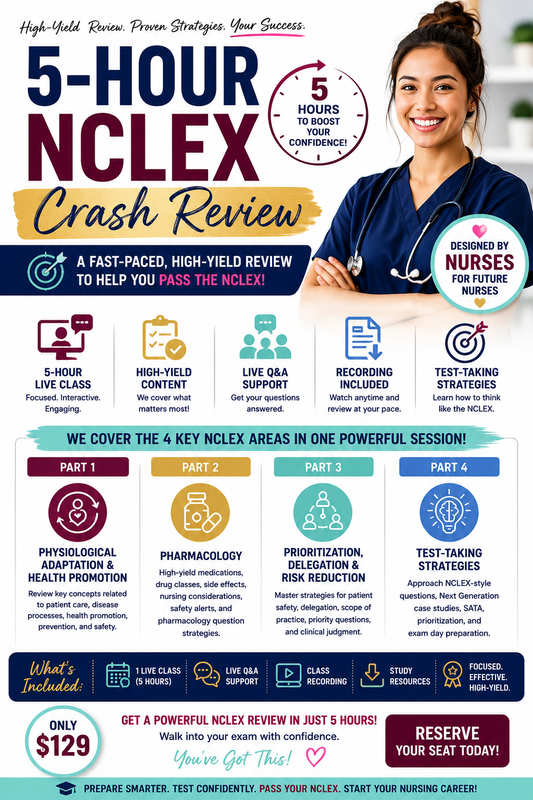 5-Hour NCLEX Crash Review Class