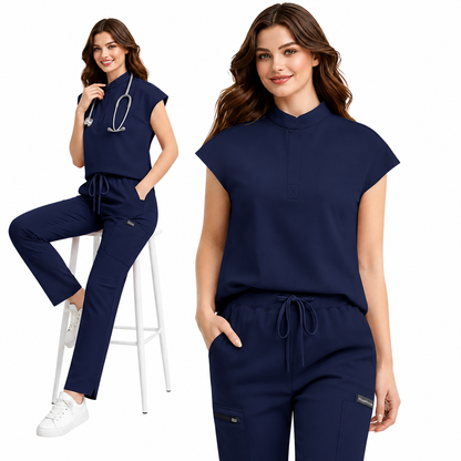 Medical Clothes Women Hospital Scrubs Set Operating Room Nursing Work Wear Doctor Nurse Surgical Accessories Dentistry Uniforms