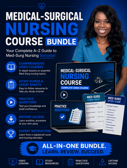 Medical Surgical/ Nursing School Course Bundle