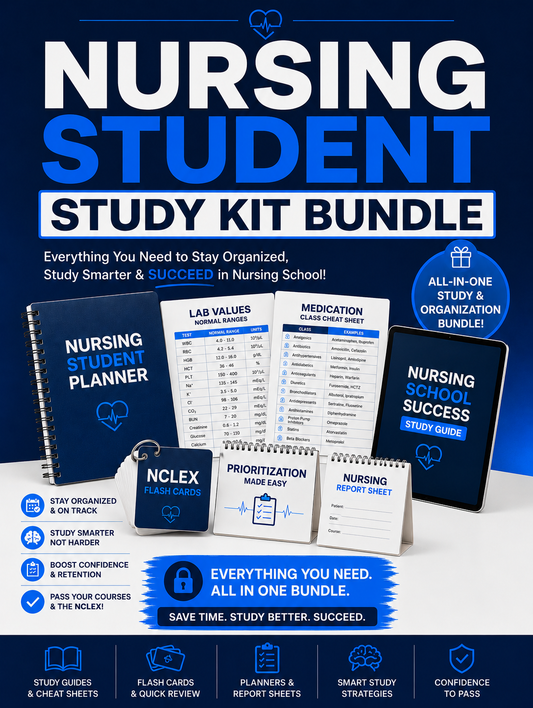 Nursing Student Complete Review: Study Kit Bundle- Digital Email Download