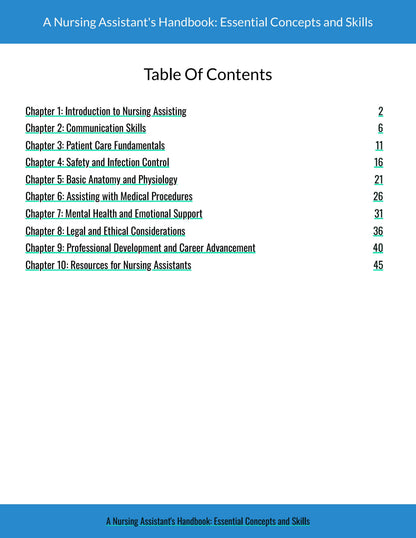 CNA Prep: A Nursing Assistant's Handbook: Essential Concepts and Skills