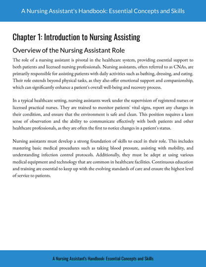 CNA Prep: A Nursing Assistant's Handbook: Essential Concepts and Skills