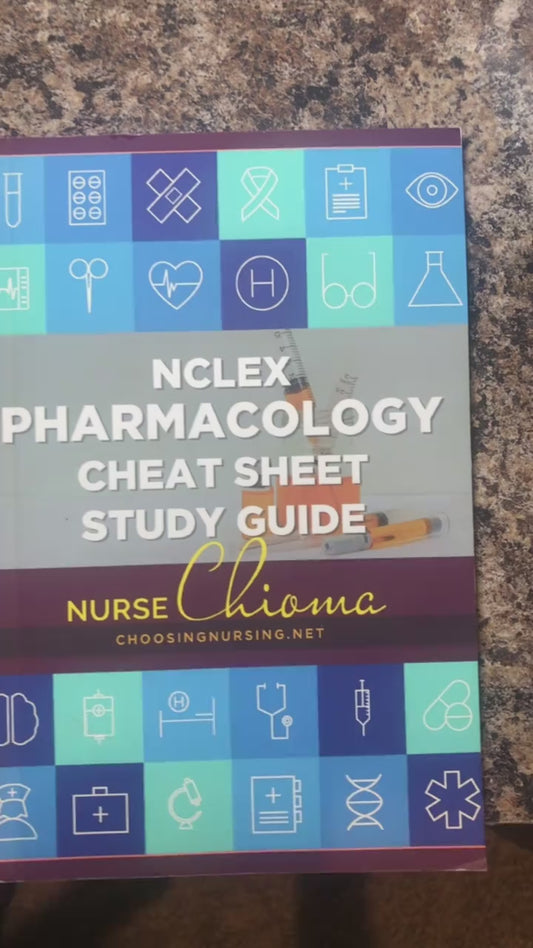 NCLEX Pharmacology Color Cheat Sheet Book