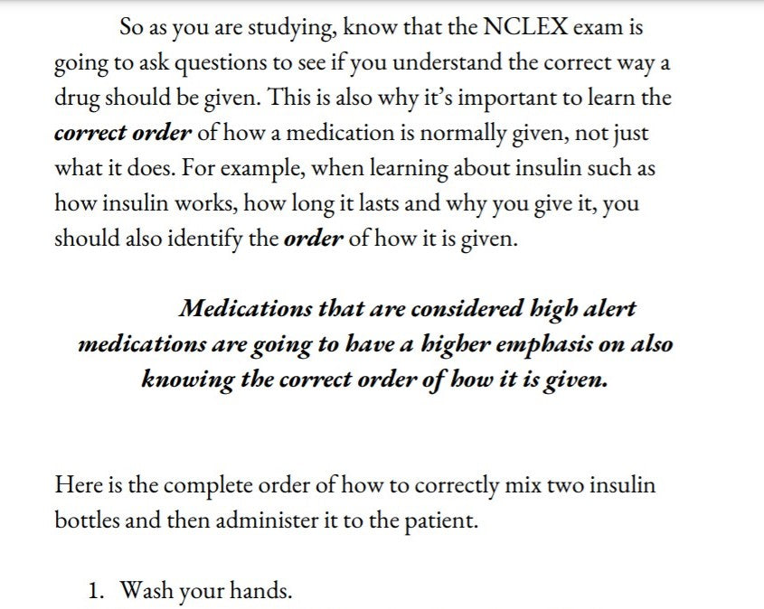 NCLEX Pharmacology Cheat Sheet (Physical Book) Color Edition