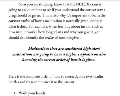 NCLEX Pharmacology Cheat Sheet (Physical Book) Color Edition