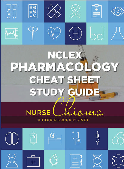 NCLEX Pharmacology Cheat Sheet (Physical Book) Color Edition